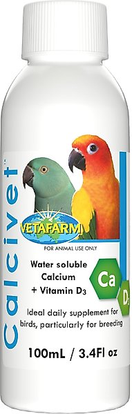 Show full view: Vetafarm Calcivet Bird Liquid Calcium Supplement, 3.4-oz bottle slide 1 of 11