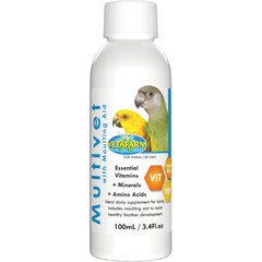 Vetafarm Multivet Liquid Bird Supplement, 3.4-oz bottle