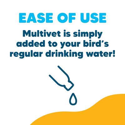 Show full view: Vetafarm Multivet Liquid Bird Supplement, 3.4-oz bottle slide 8 of 11