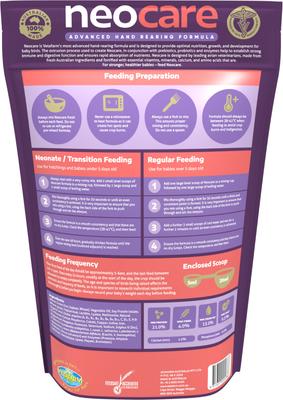 Show full view: Vetafarm Neocare Hand Feeding Baby Bird Food, 1-lb bag slide 2 of 11