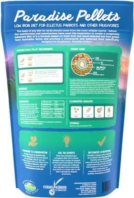 Show full view: Vetafarm Paradise Pellets Bird Food for Parrots, 4.4-lb bag slide 2 of 11