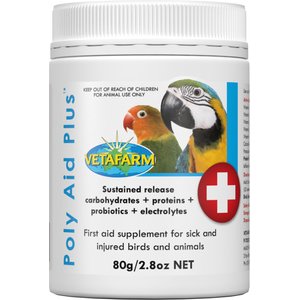 Vetafarm Poly-Aid Plus First Aid Bird Supplement, 2.8-oz jar