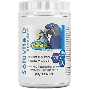 Vetafarm Soluvite D Breeder Bird Supplement, 1.1-lb jar