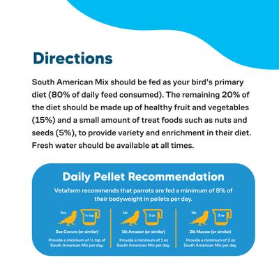 Show full view: Vetafarm South American Mix Bird Food for Birds, 4.4-lb bag slide 7 of 11