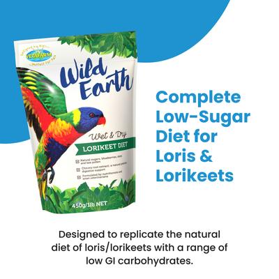 Show full view: Vetafarm Wild Earth Lorikeet & Lory Bird Food, 1-lb bag slide 3 of 11