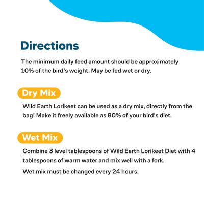 Show full view: Vetafarm Wild Earth Lorikeet & Lory Bird Food, 1-lb bag slide 7 of 11