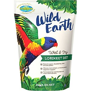 Vetafarm Wild Earth Lorikeet & Lory Bird Food, 4.4-lb bag