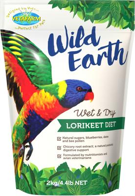 Show full view: Vetafarm Wild Earth Lorikeet & Lory Bird Food, 4.4-lb bag slide 1 of 11