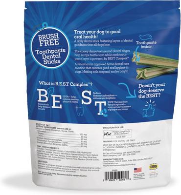 Show full view: Vetality Best Brush Free Dental Toothpaste Sticks for Medium & Large Dogs, 10-oz slide 3 of 6