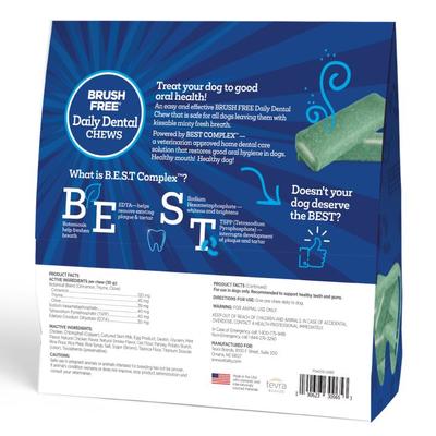 Show full view: Vetality Brush Free Daily Dental Care Chews for Dogs, 30 count slide 3 of 8