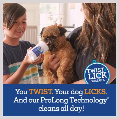 Show full view: Vetality Brush Free Twist & Lick Chicken Flavored Dental Gel for Dogs, 2-fl oz bottle slide 4 of 9