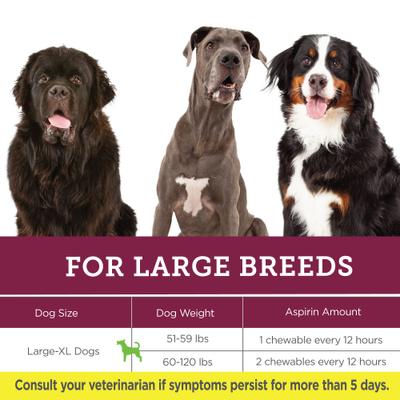 Show full view: Vetality Canine Aspirin for Dogs, 120 count slide 6 of 9