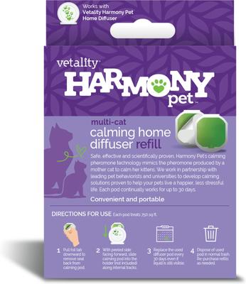 Show full view: Vetality Harmony Pet Calming Home Diffuser Refill for Cats, 2 count slide 3 of 10