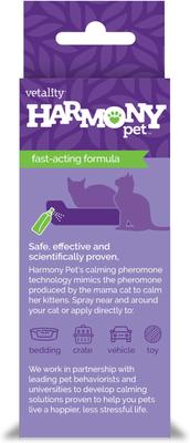 Show full view: Vetality Harmony Pet Calming Spray for Cats, 1.62-fl oz slide 3 of 9