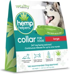 Vetality Hemp Helpers Collar for Dogs, Large