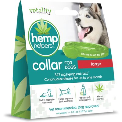 Vetality Vetality Hemp Helpers Collar for Dogs, Large