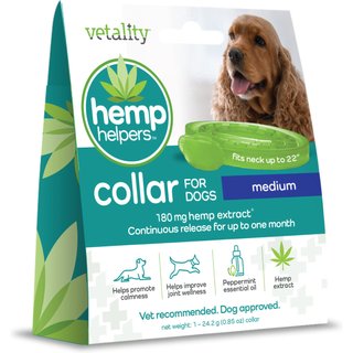Vetality Hemp Helpers Collar for Dogs, Medium slide 1 of 9