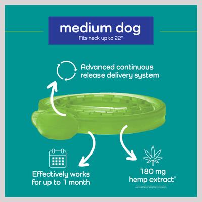 Show full view: Vetality Hemp Helpers Collar for Dogs, Medium slide 4 of 11