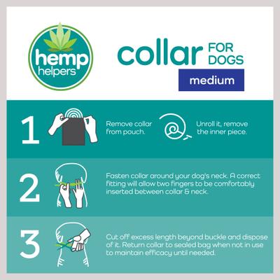 Show full view: Vetality Hemp Helpers Collar for Dogs, Medium slide 10 of 11