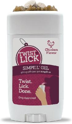 Show full view: Vetality Twist & Lick SimPill Chicken Flavor Pill Hiding Dog Treat, 2.3-fl oz Dispenser slide 3 of 11