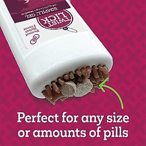 Vetality Twist & Lick SimPill Chicken Flavor Pill Hiding Dog Treat, 2.3-fl oz Dispenser