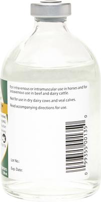 Show full view: Vetameg (flunixin meglumine) Injectable for Horses & Livestock, 50 mg/mL,100-mL vial slide 5 of 7