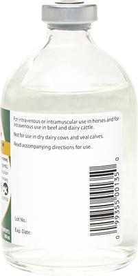Show full view: Vetameg (flunixin meglumine) Injectable for Horses & Livestock, 50mg/mL, 100-mL vial, bundle of 2 slide 5 of 7