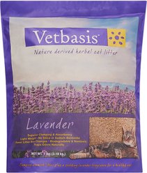 Vetbasis Herbal Lavender Scented Clumping Corn Cat Litter, 7-lb bag slide 1 of 5
