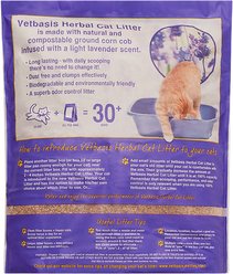 Vetbasis Herbal Lavender Scented Clumping Corn Cat Litter, 7-lb bag slide 2 of 5