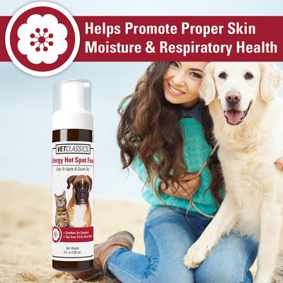 Show full view: VetClassics Allergy Hot Spot Dog & Cat Foam, 8-fl oz bottle slide 6 of 9
