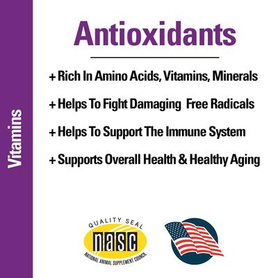 Show full view: VetClassics Antioxidants with Coenzyme Q-10 Chewable Tablets Dog Supplement, 120 count slide 7 of 10