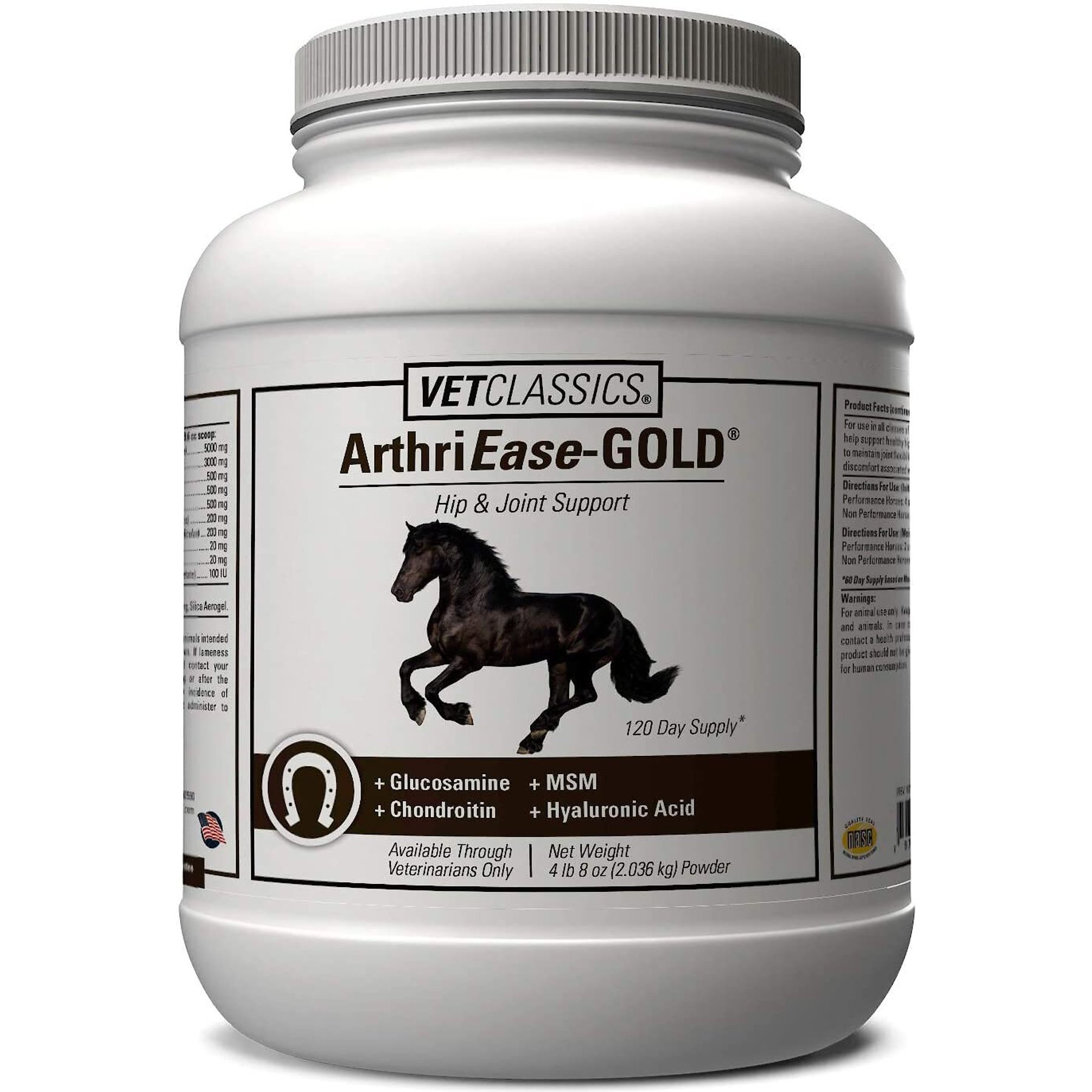 VetClassics ArthriEase-GOLD Hip & Joint Horse Supplement, 120 Day