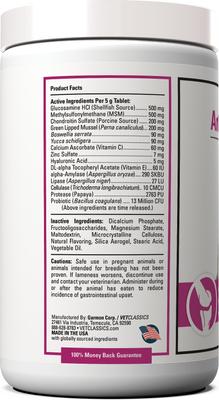 Show full view: VetClassics ArthriEase-GOLD Hip & Joint & Support Chewable Tablets Dog & Cat Supplement, 120 count slide 4 of 9