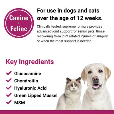 Show full view: VetClassics ArthriEase-GOLD Hip & Joint & Support Chewable Tablets Dog & Cat Supplement, 120 count slide 8 of 9