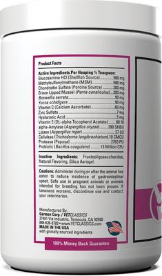 Show full view: VetClassics ArthriEase-GOLD Hip & Joint Support Powder Dog & Cat Supplement, 1-lb bottle slide 4 of 10