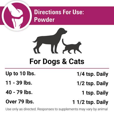 Show full view: VetClassics ArthriEase-GOLD Hip & Joint Support Powder Dog & Cat Supplement, 1-lb bottle slide 9 of 10