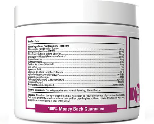 Show full view: VetClassics ArthriEase-GOLD Hip & Joint Support Powder Dog & Cat Supplement, 5-oz bottle slide 4 of 10
