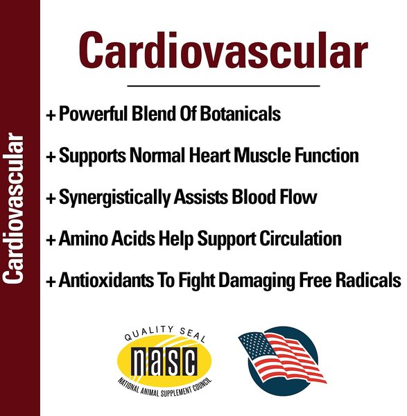 Show full view: VetClassics Cardiovascular Support with Coenzyme Q-10 Chewable Tablets Dog Supplement, 120 count slide 6 of 8