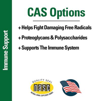 Show full view: VetClassics CAS Options Extra Strength Immune & Antioxidant Support Chewable Tablets Dog & Cat Supplement, 120 count slide 7 of 10