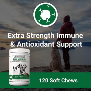 VetClassics CAS Options Extra Strength Immune & Antioxidant Support Dog & Cat Supplement, 120 count