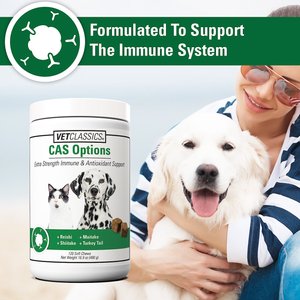 VetClassics CAS Options Extra Strength Immune & Antioxidant Support Dog & Cat Supplement, 120 count