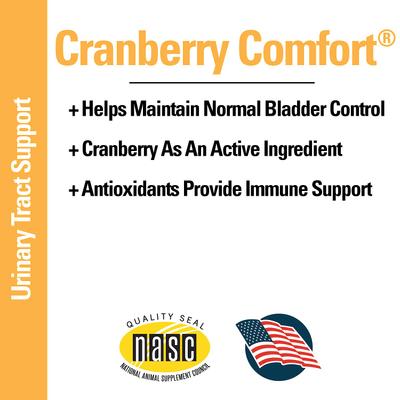 Show full view: VetClassics Cranberry Comfort Urinary Tract Support Dog & Cat Supplement, 120 count slide 5 of 8