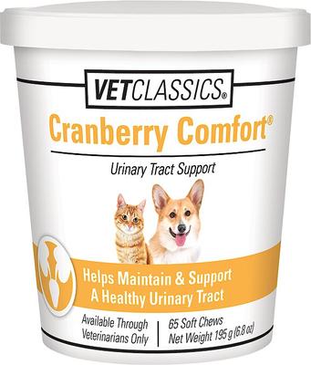 Show full view: VetClassics Cranberry Comfort Urinary Tract Support Dog & Cat Supplement, 65 count slide 1 of 8