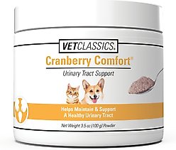 VetClassics Cranberry Comfort Urinary Tract Support Powder Dog & Cat Supplement, 3.5-oz bottle