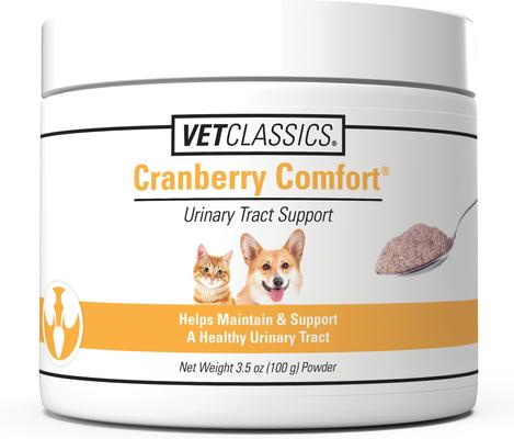 Show full view: VetClassics Cranberry Comfort Urinary Tract Support Powder Dog & Cat Supplement, 3.5-oz bottle slide 1 of 10