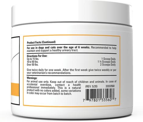 Show full view: VetClassics Cranberry Comfort Urinary Tract Support Powder Dog & Cat Supplement, 3.5-oz bottle slide 3 of 10