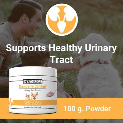 Show full view: VetClassics Cranberry Comfort Urinary Tract Support Powder Dog & Cat Supplement, 3.5-oz bottle slide 5 of 10