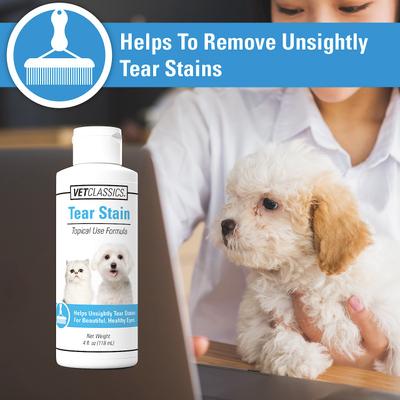 Show full view: VetClassics Dog & Cat Tear Stain Remover, 4-fl oz bottle slide 5 of 8