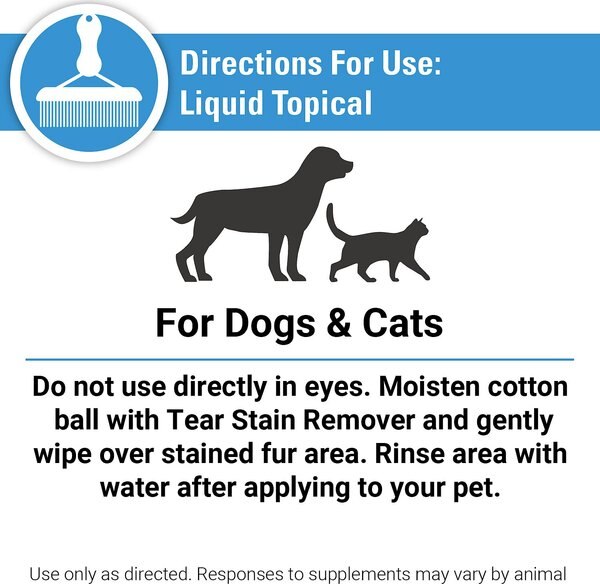 Natural Touch Health + Wellness Tear Dog & Cat Stain Remover, 4-fl oz bottle