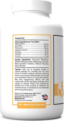 Show full view: VetClassics Incontinence Support Chewable Tablets Dog Supplement, 120 count slide 4 of 9